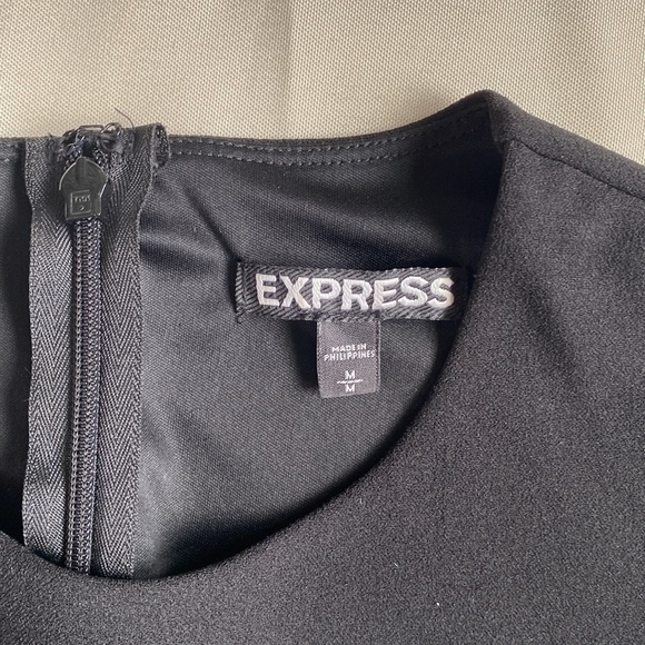 Express Black Midi Dress With Cut Out - Picture 7 of 15